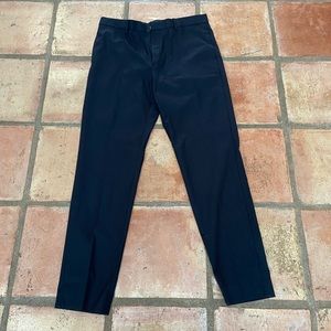 NWT Banana Republic Black stretch cotton dress pants 34x34